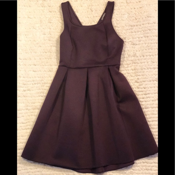 Plum fit & flare dress - Picture 1 of 2